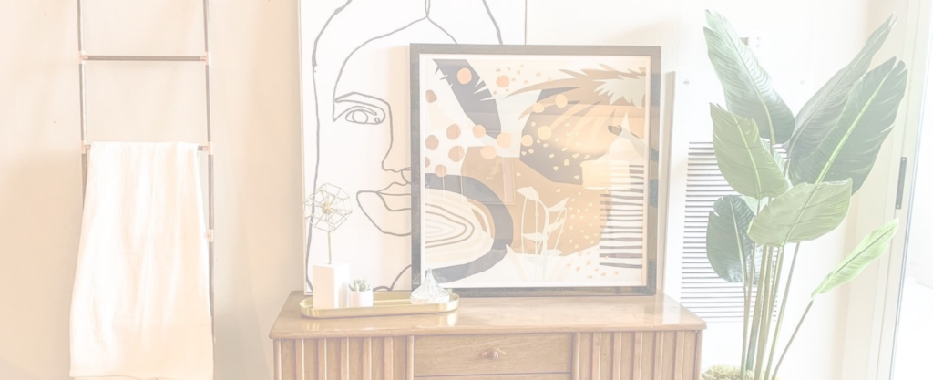 Modern art showcased in a staging project in Denver Colorado by Home Harmony Denver